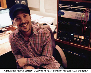 American Idol's Justin Guarini is Lil' Sweet for Diet Dr. Pepper