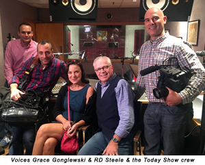 Voices Grace Gonglewski & RD Steele & the Today Show crew