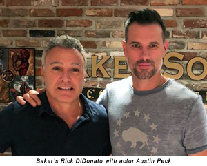 Baker President Rick DiDonato with actor Austin Peck