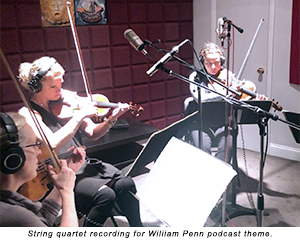 String quartet recording new William Penn theme
