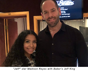 Julie and the Phantoms star Madison Reyes with Baker's Jeff King
